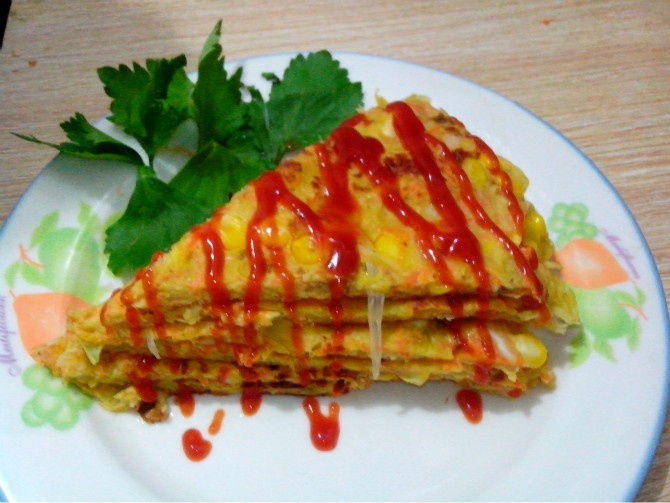 玉米土豆丝小煎饼