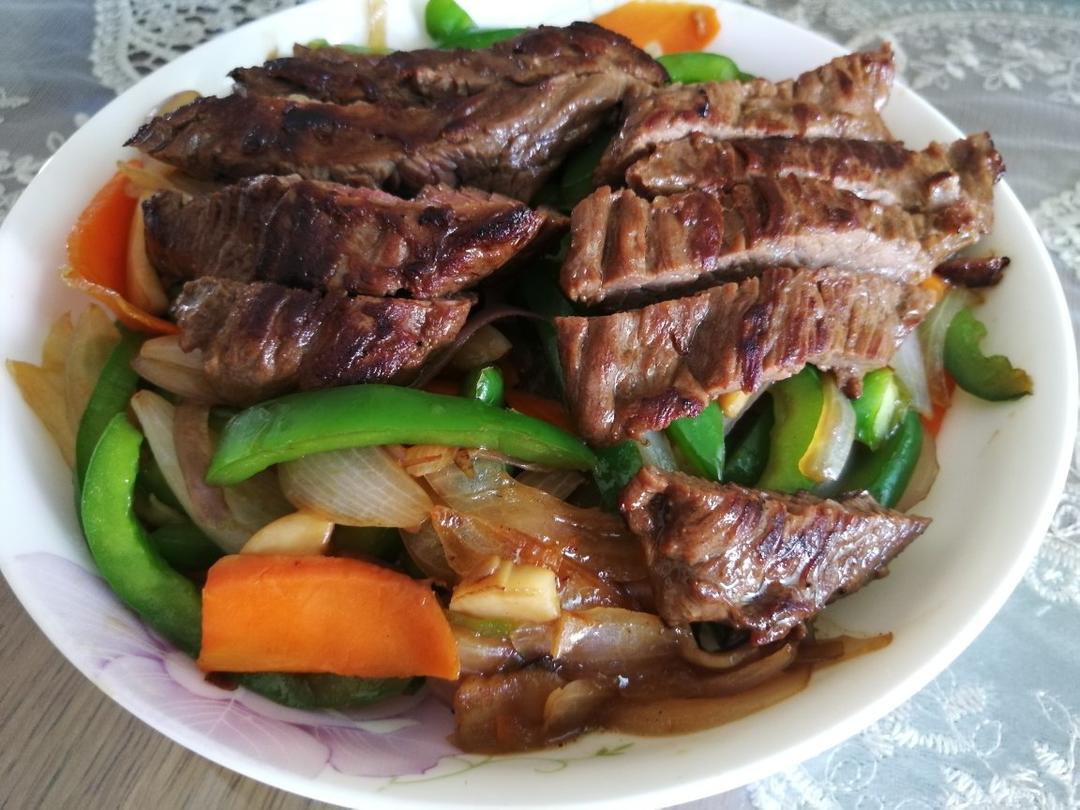 牛裙边怎么烧？牛排条，炒丁两吃