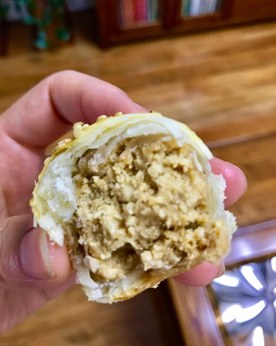 油酥不侧漏系列——仿马得利奶黄酥（两种形态）