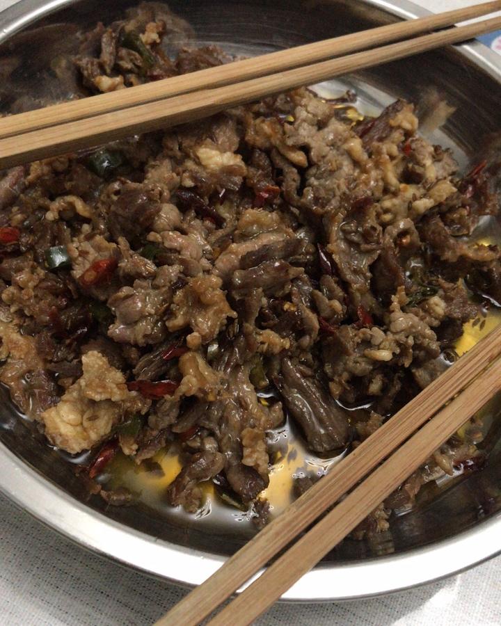 孜然牛肉粒