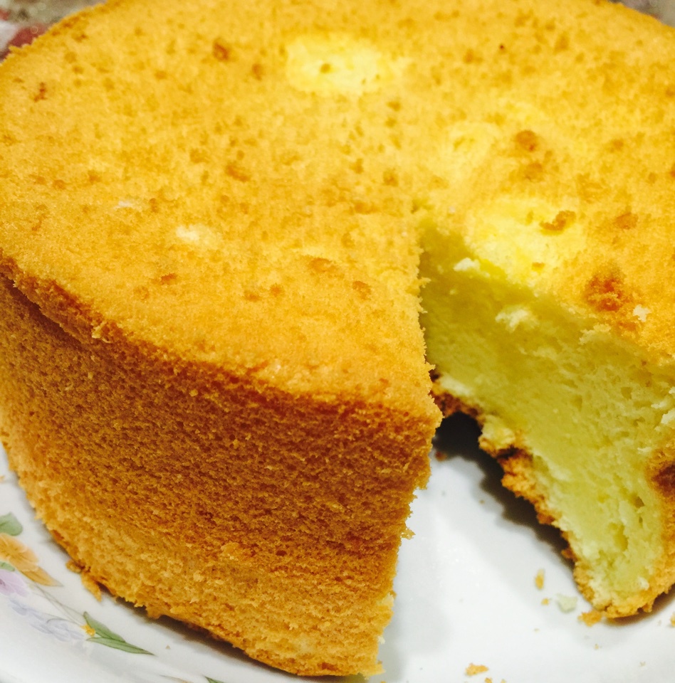 6寸原味戚风蛋糕