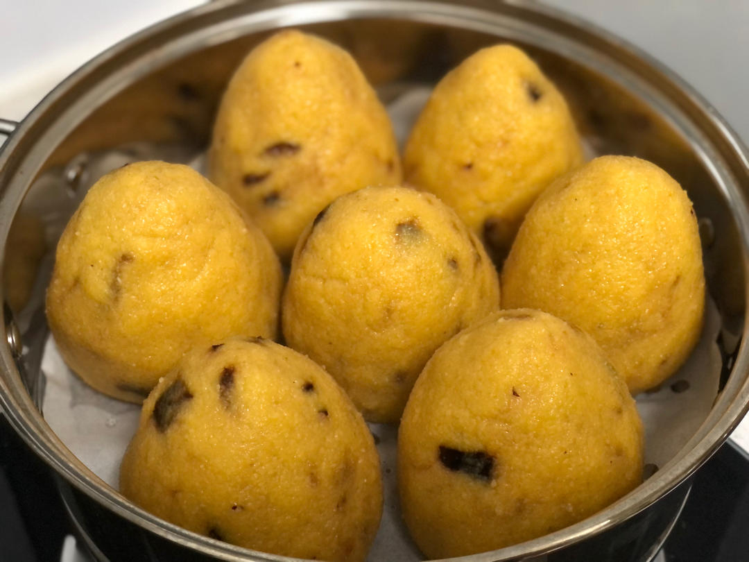 南瓜红枣玉米面窝窝头-无麸质、无蛋奶