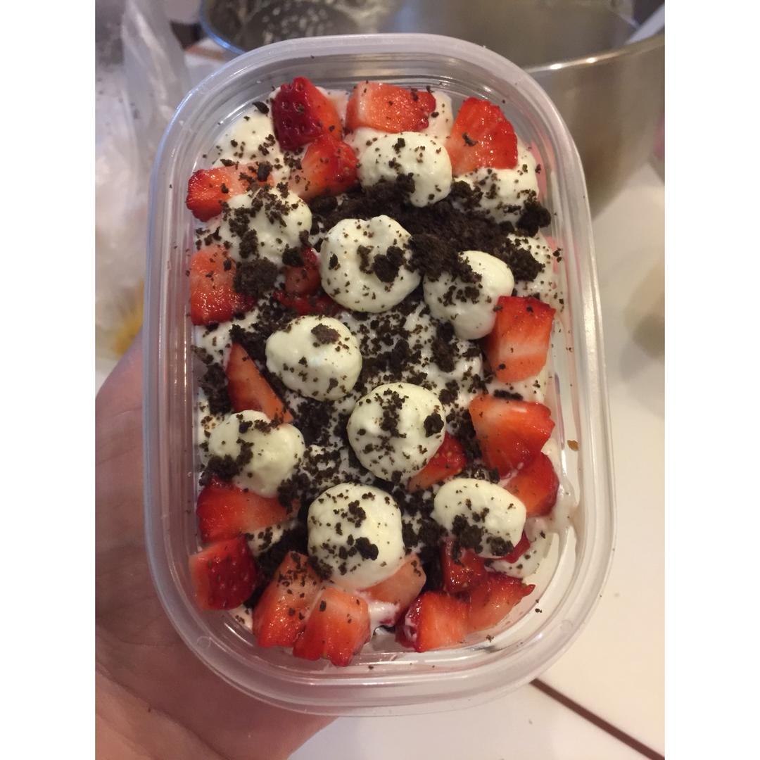 简单快手的便当饭盒水果盒子蛋糕