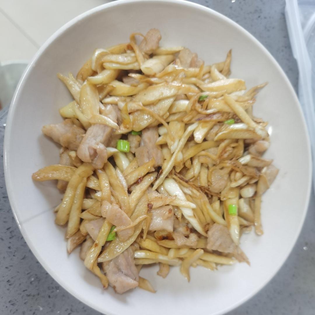 茭白炒肉丝