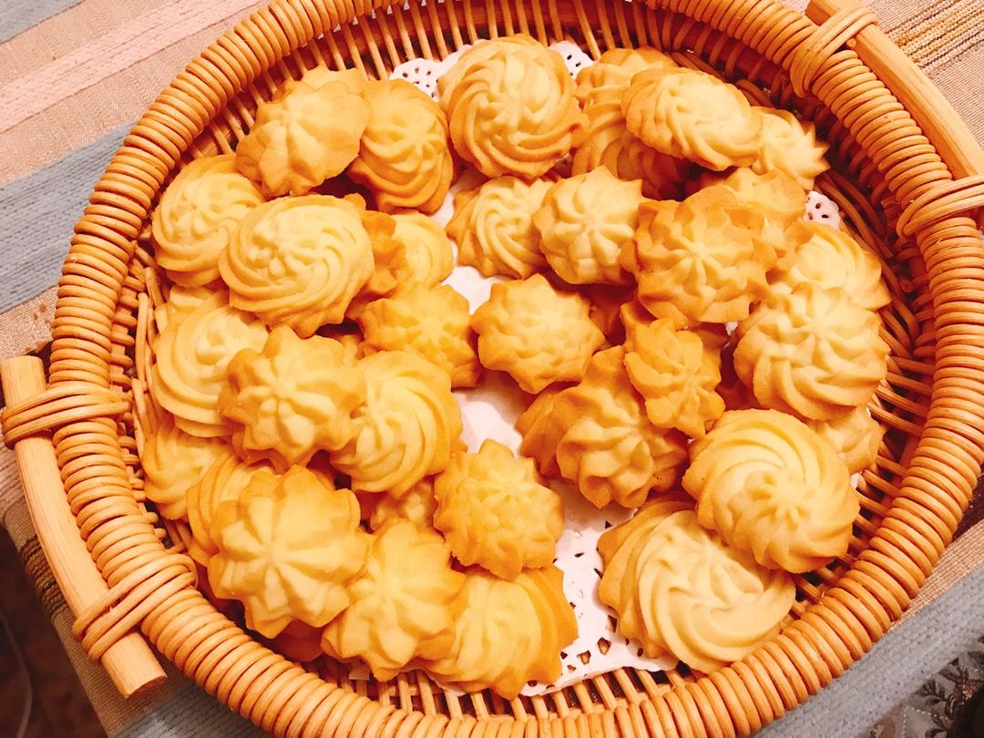 零失败花纹超级立体的黄油曲奇