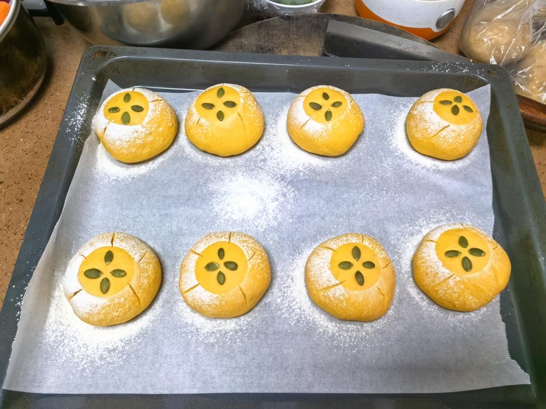 松软又好吃的南瓜乳酪软欧包❗️一次成功