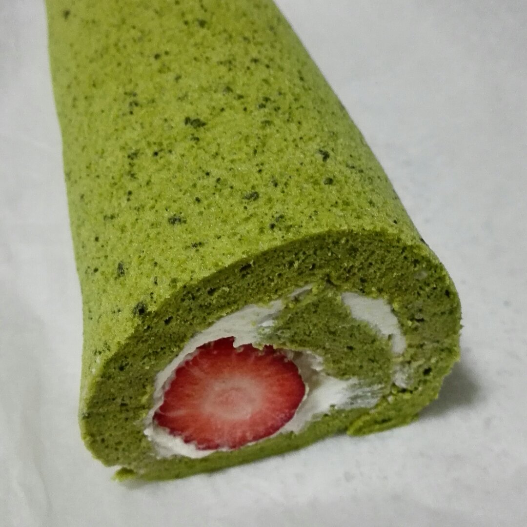 抹茶红豆蛋糕卷（福田淳子版）
