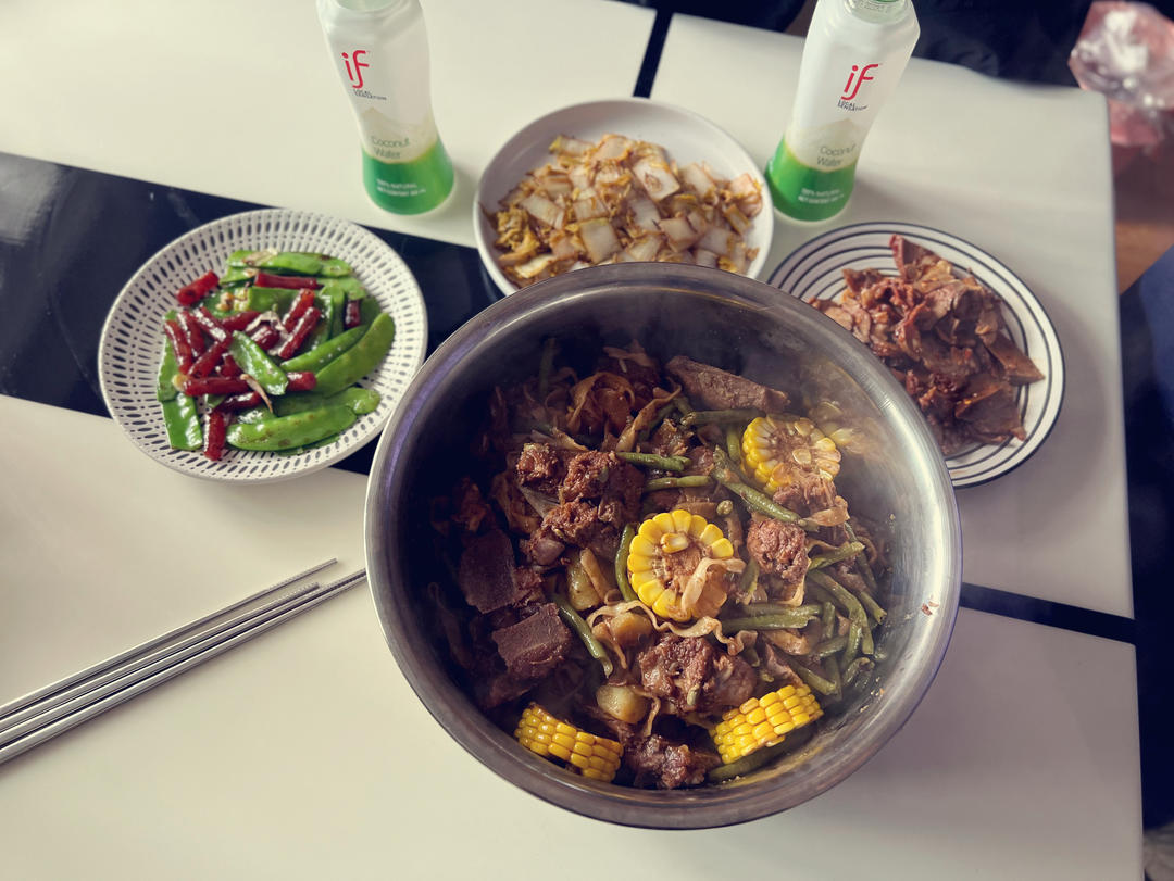 硬菜代表--排骨炖豆角土豆（豆角焖面胚子）