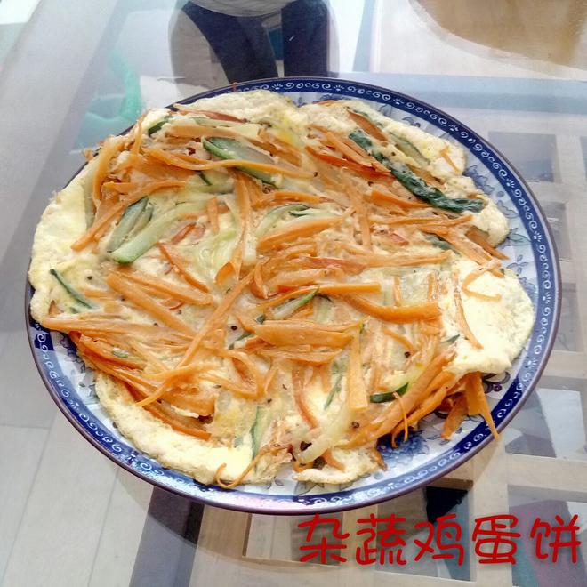 杂蔬鸡蛋饼的做法