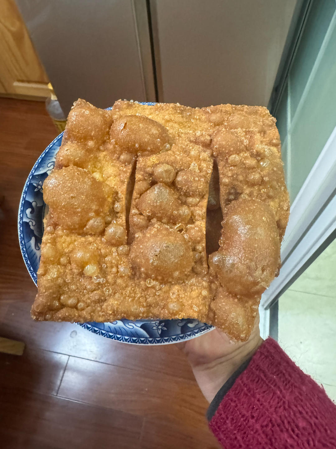 原创消耗馄饨皮，快手早餐，下厨房唯一的馄饨皮薄脆果篦撒子