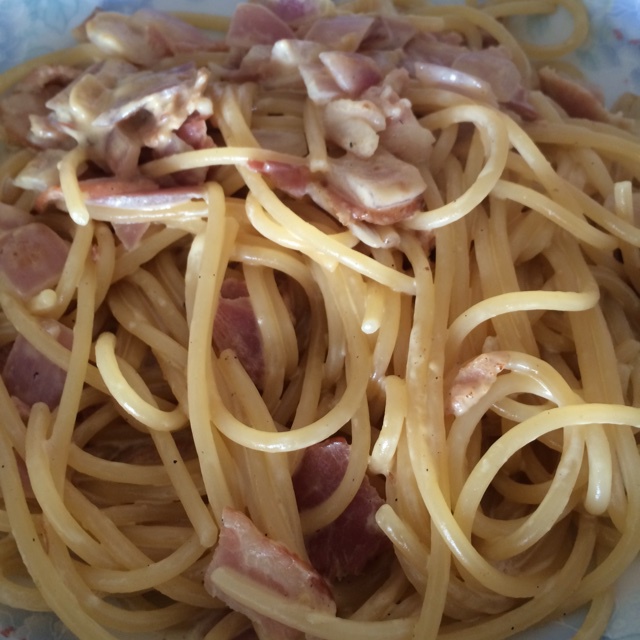 超简单的奶汁培根意面Carbonara