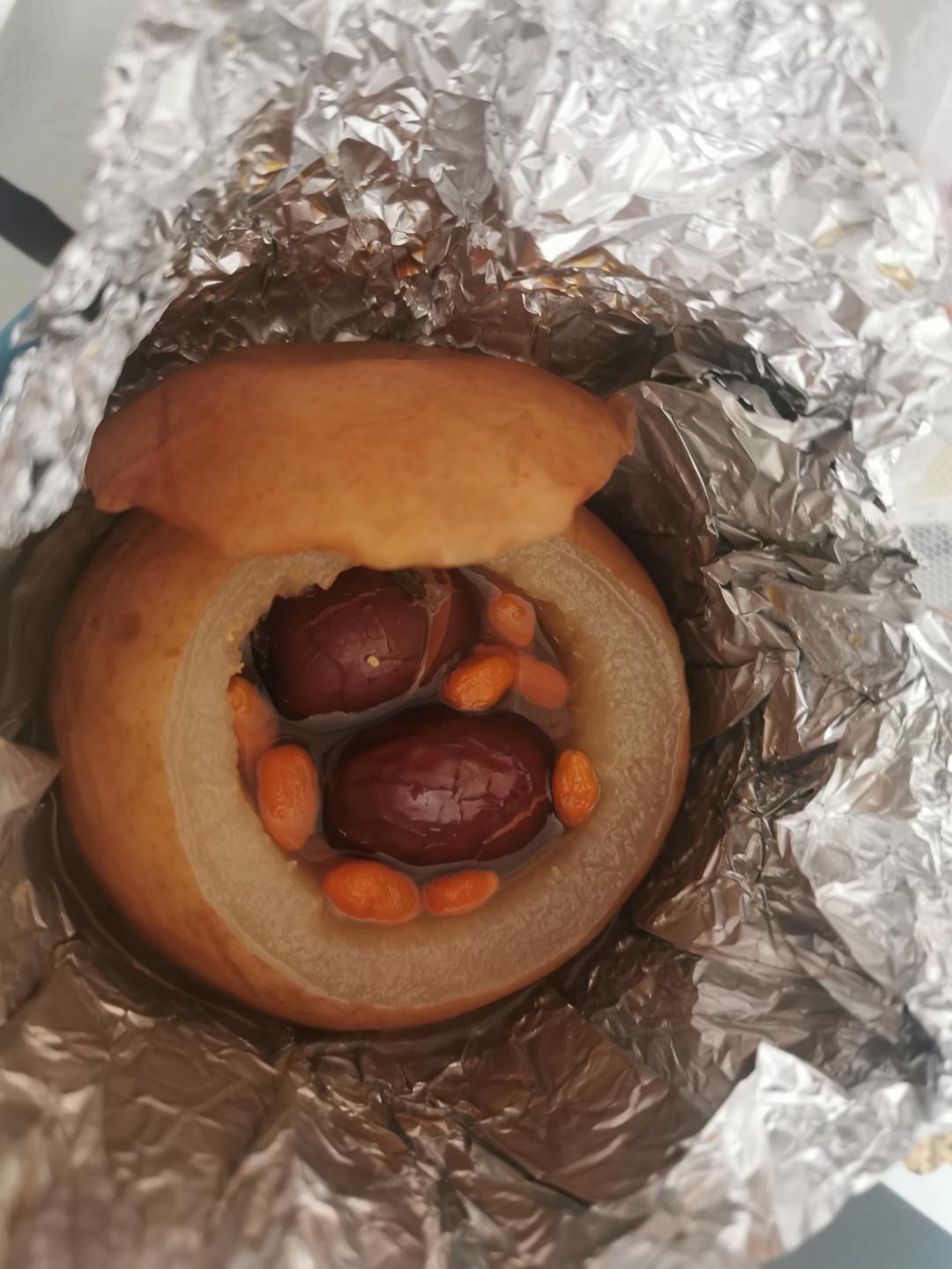 润肺止咳！秋冬季必备～空气炸锅之烤梨