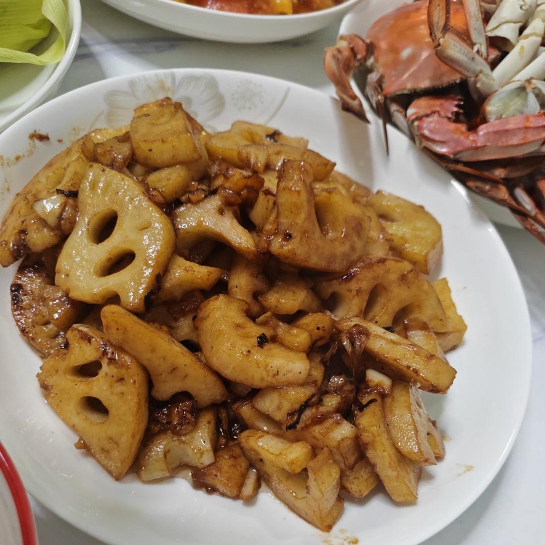 清炒藕片