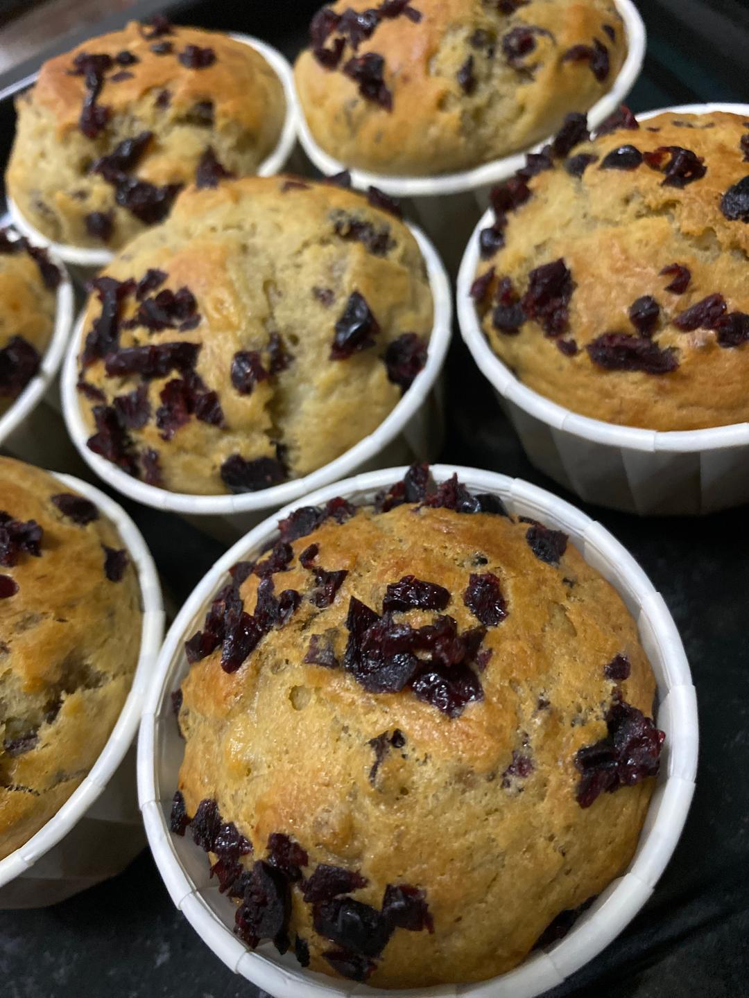 香蕉蔓越莓玛芬的做法