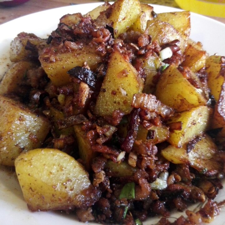孜然肉末土豆