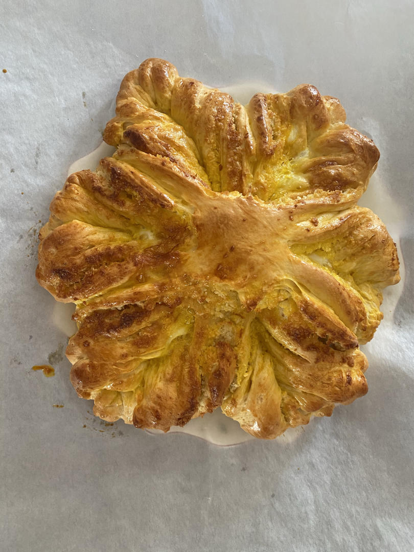 【北鼎烤箱食谱】网红ins款圣诞雪花大面包