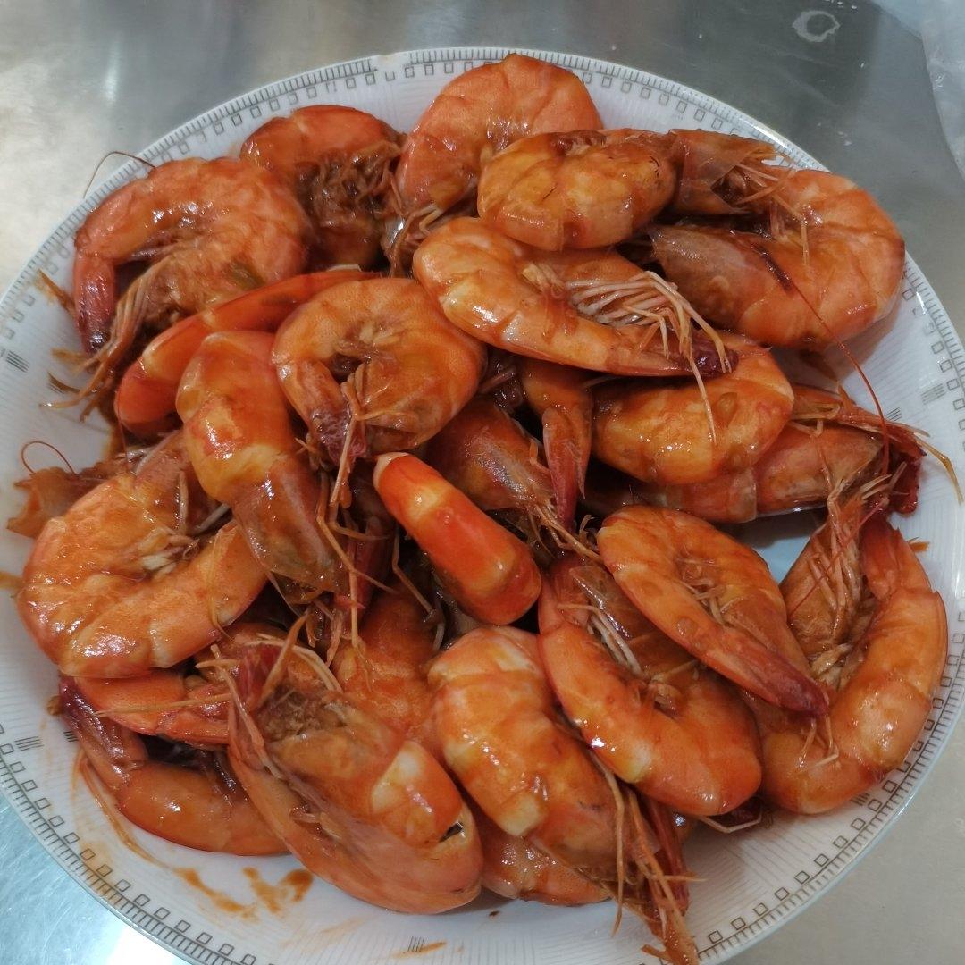 家庭版油焖大虾