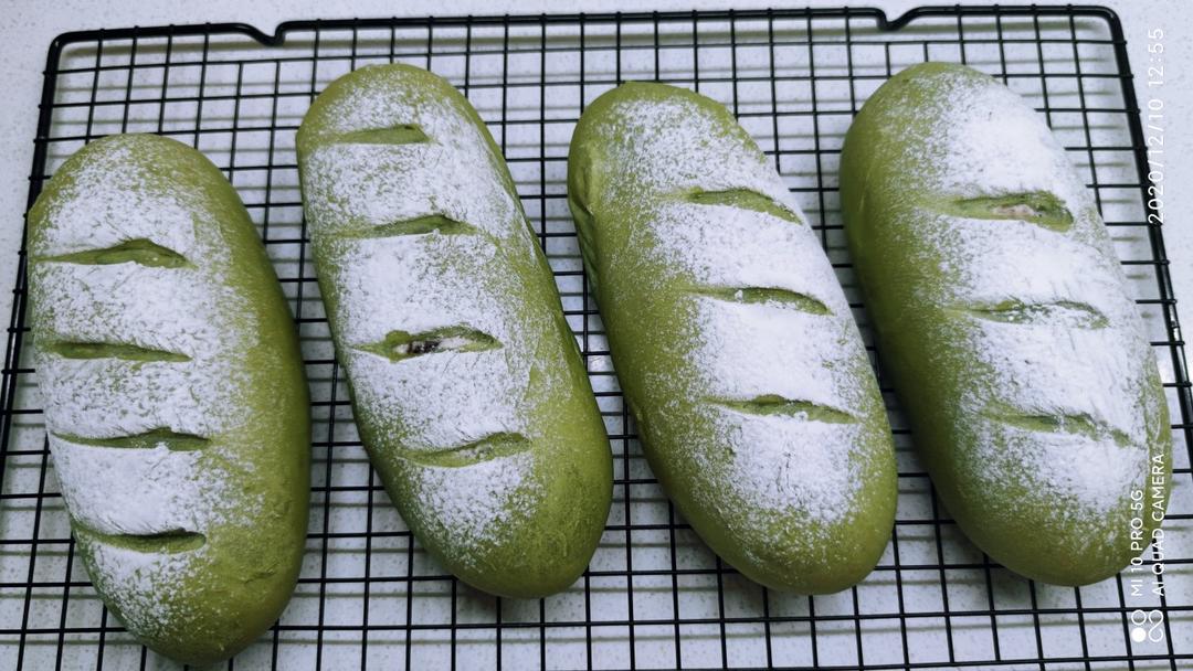 抹茶红豆奶酪软欧包，如宇治街角柔软的风