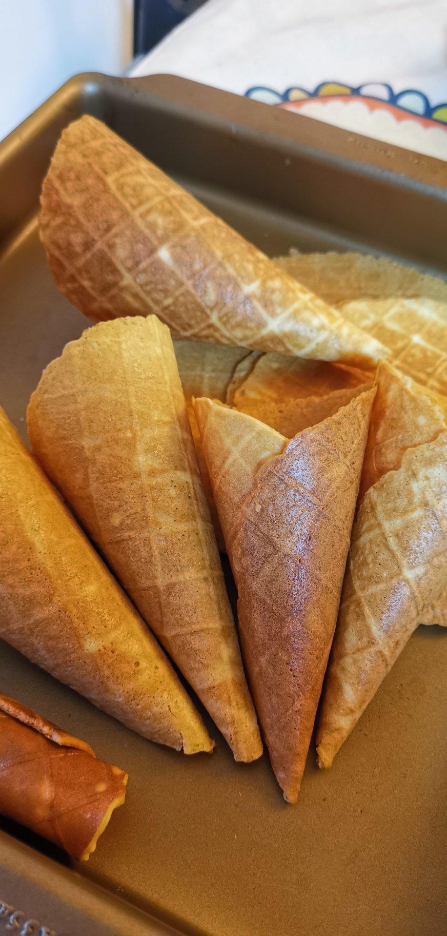 lemon麻麻508做的蛋卷冰淇淋蛋筒皮