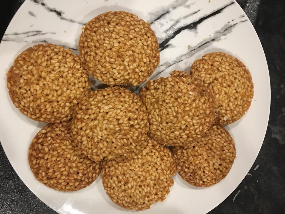芝麻薄脆蛋白饼干