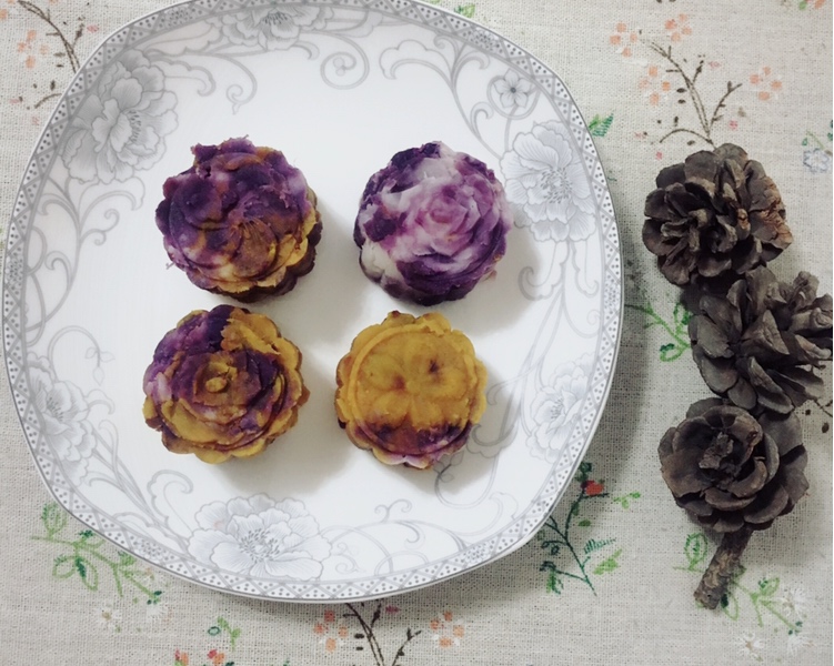 紫薯山药南瓜糕（减脂主食）的做法