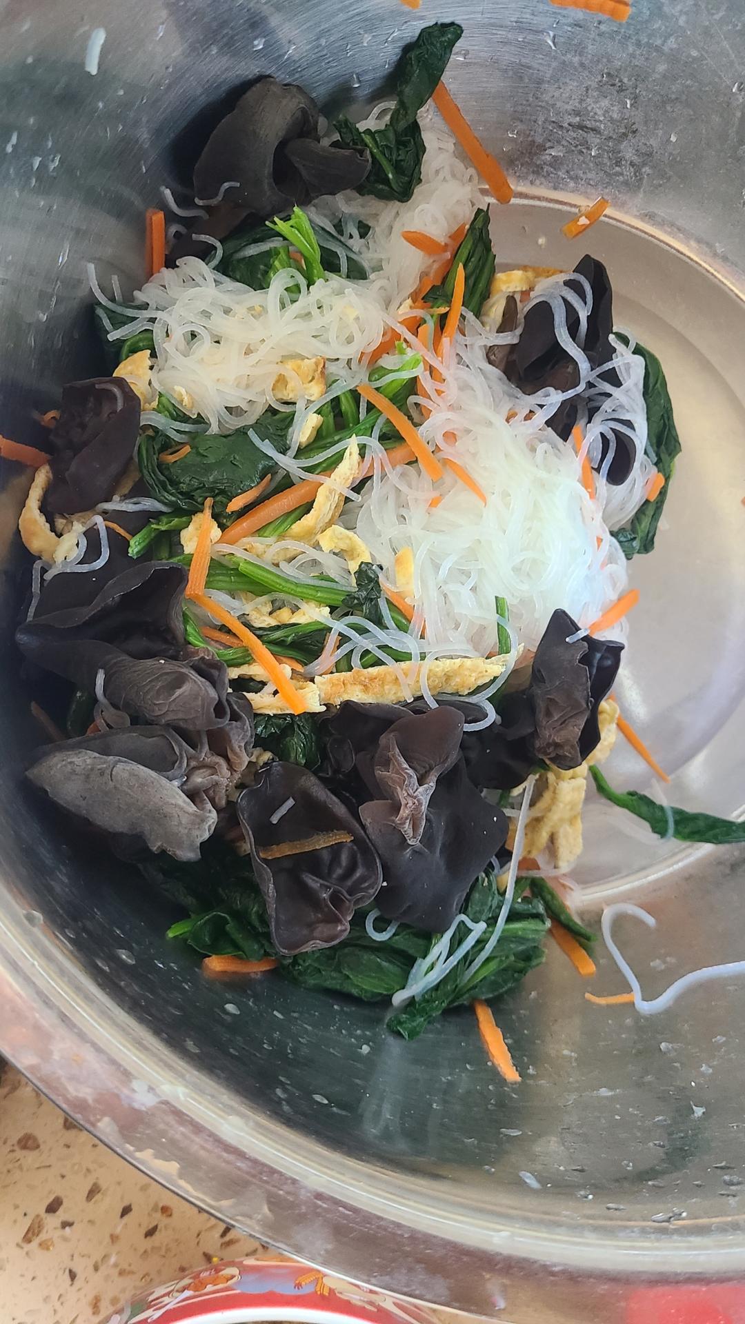 凉拌菠菜