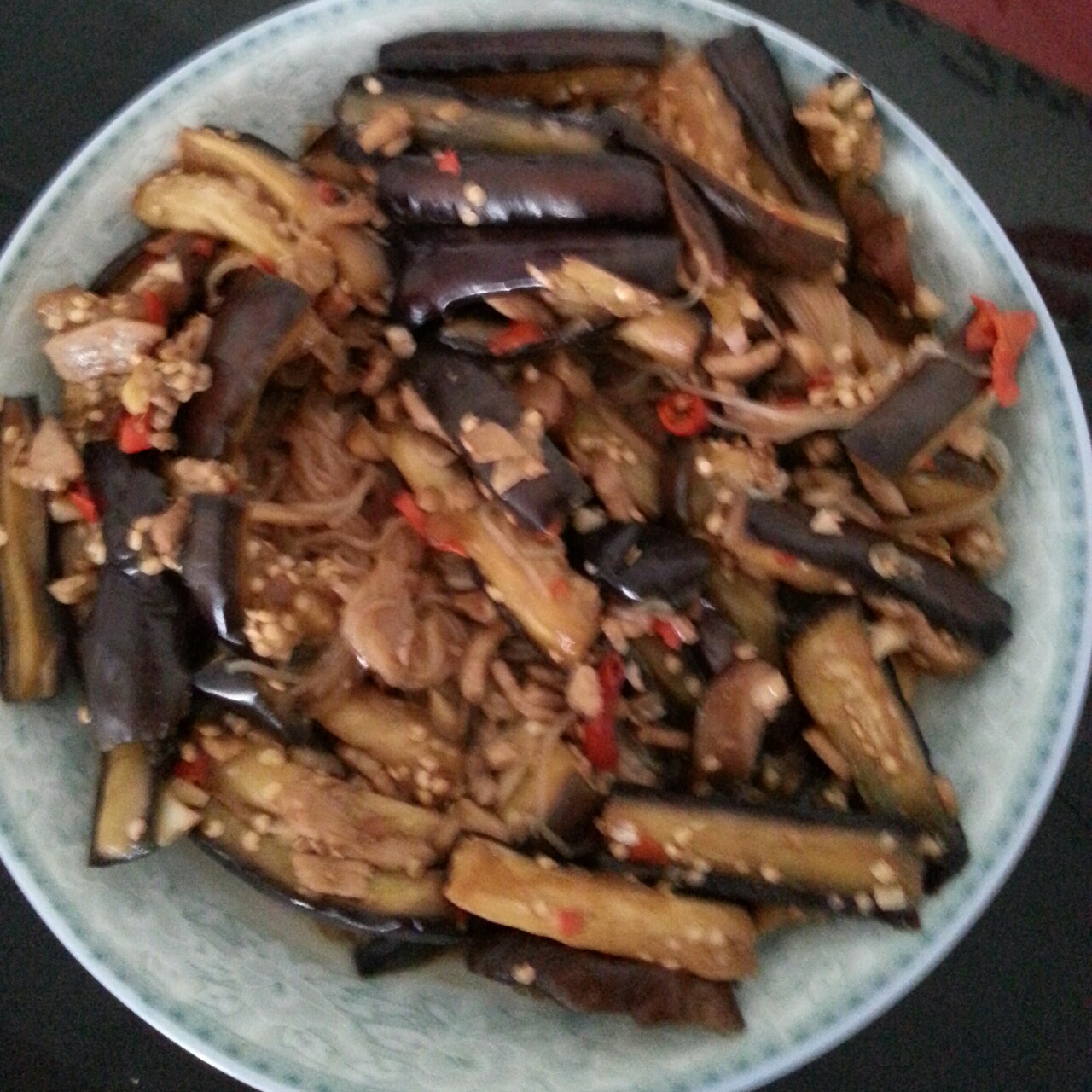 肉末粉丝闷茄子