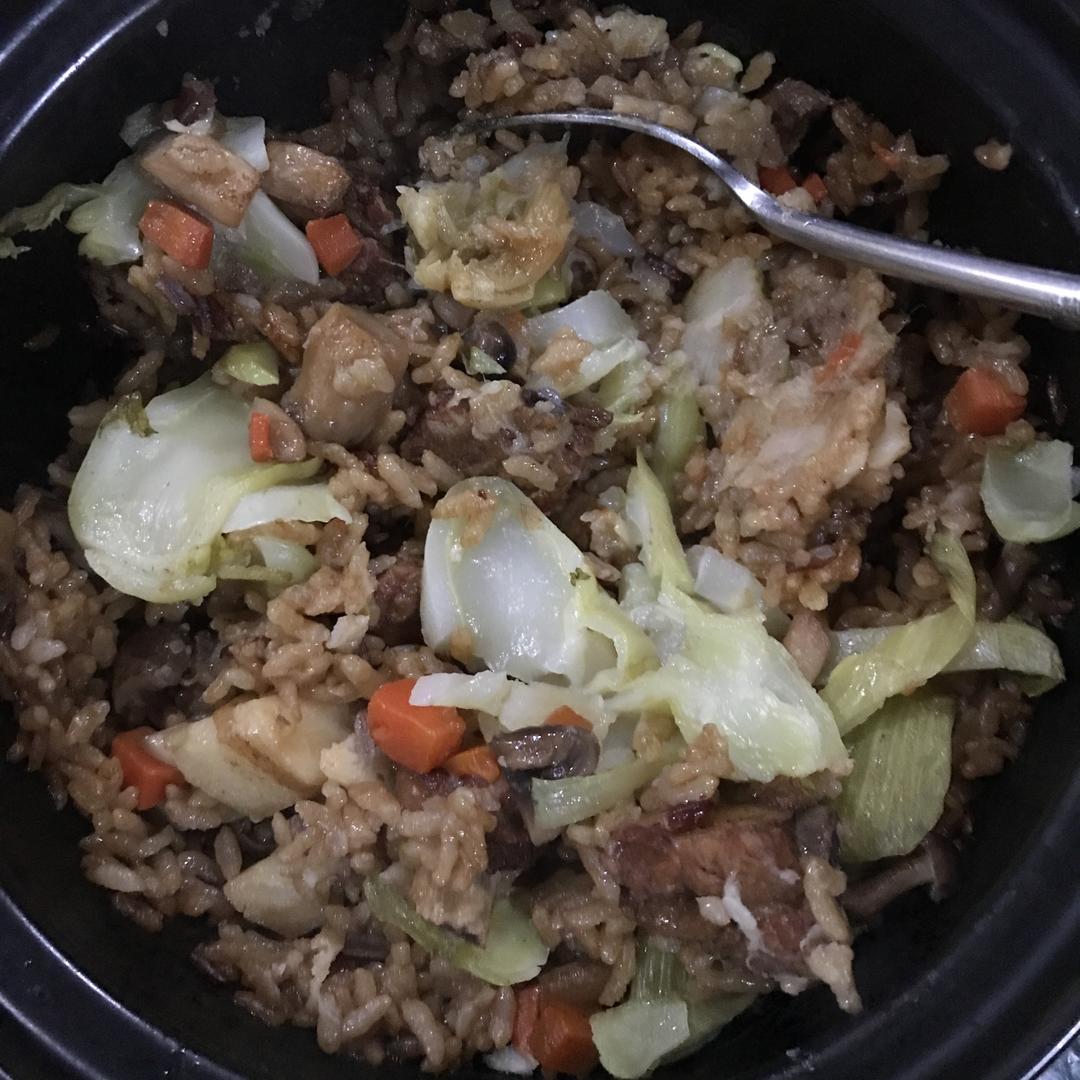 喷香排骨焖饭（爆好吃）