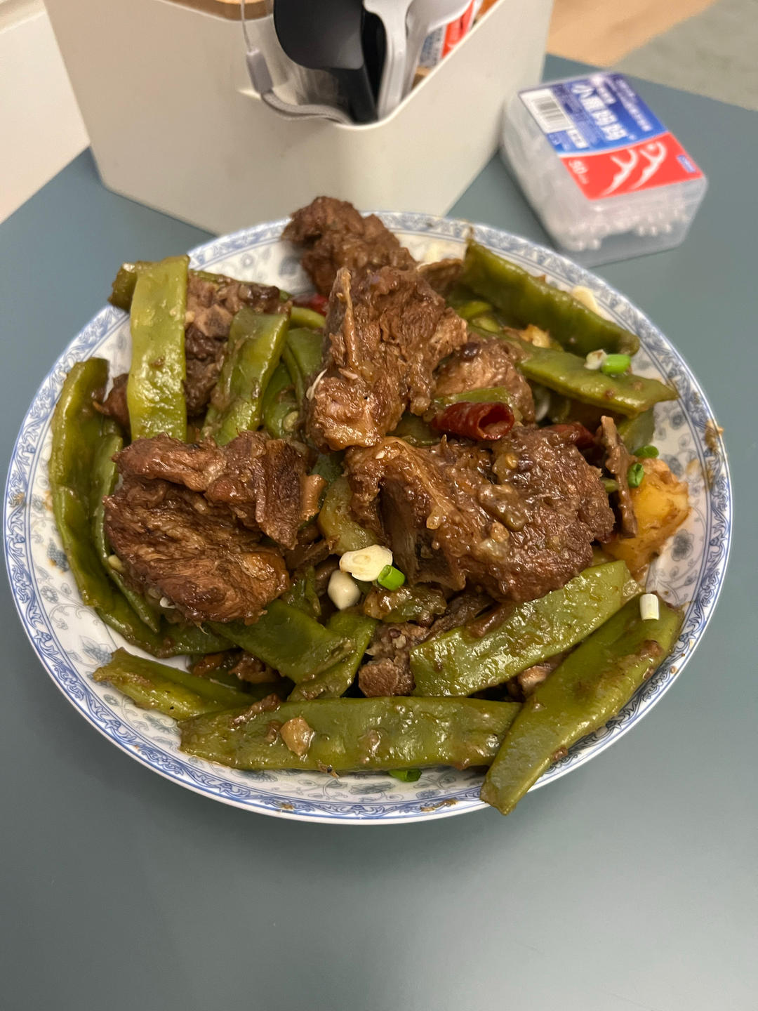 硬菜代表--排骨炖豆角土豆（豆角焖面胚子）