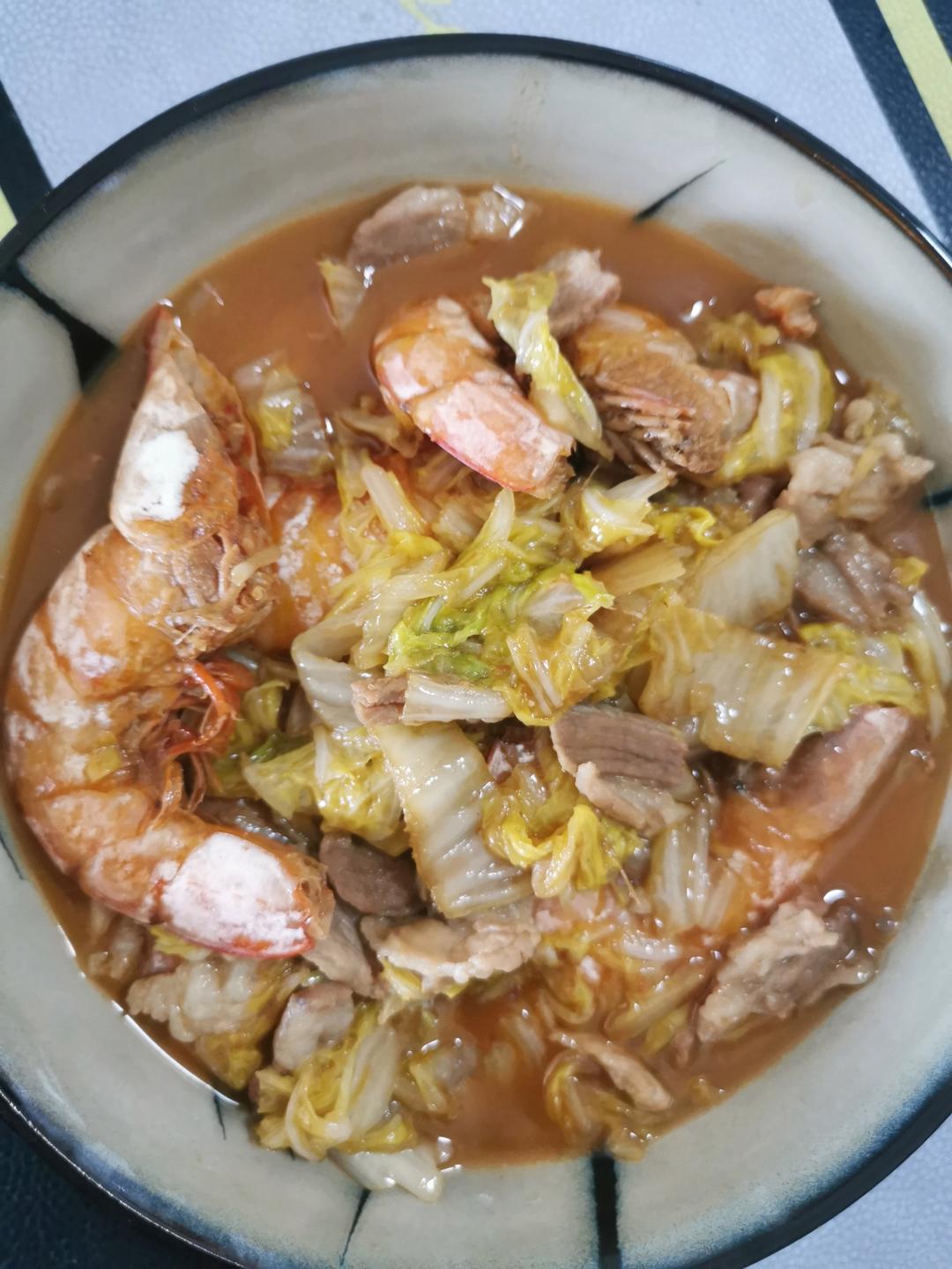 大虾炖白菜