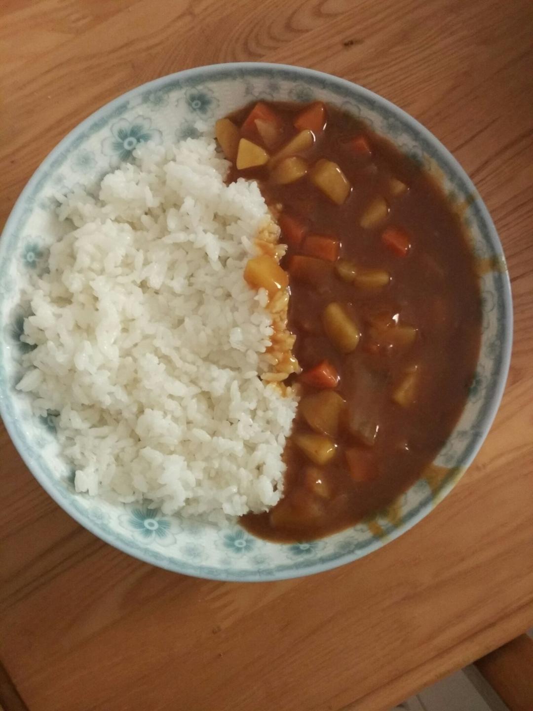 素咖喱饭