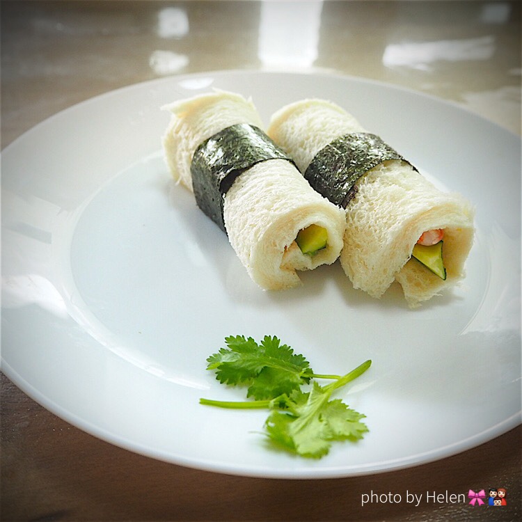 虾仁蔬菜土司卷