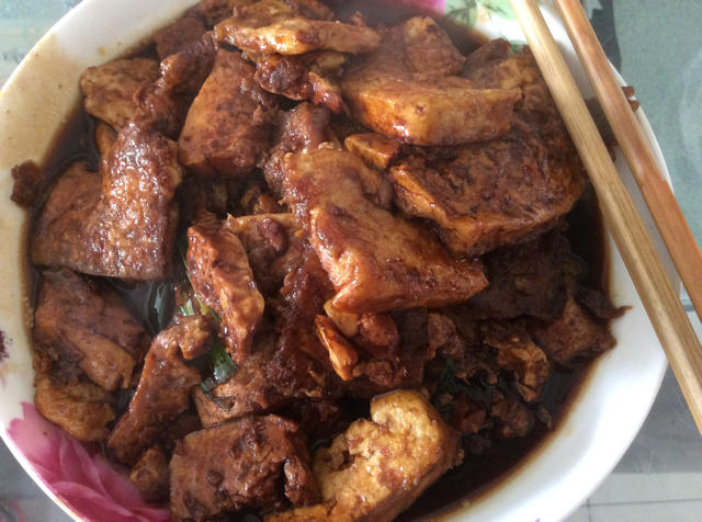 蚝油嫩豆腐