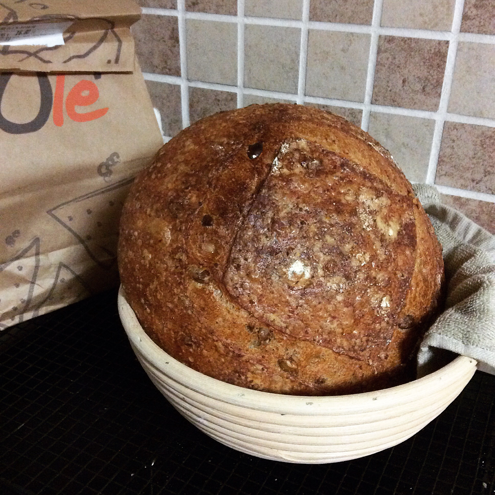 【Tartine Bread】天然酵种玉米南瓜籽乡村欧包