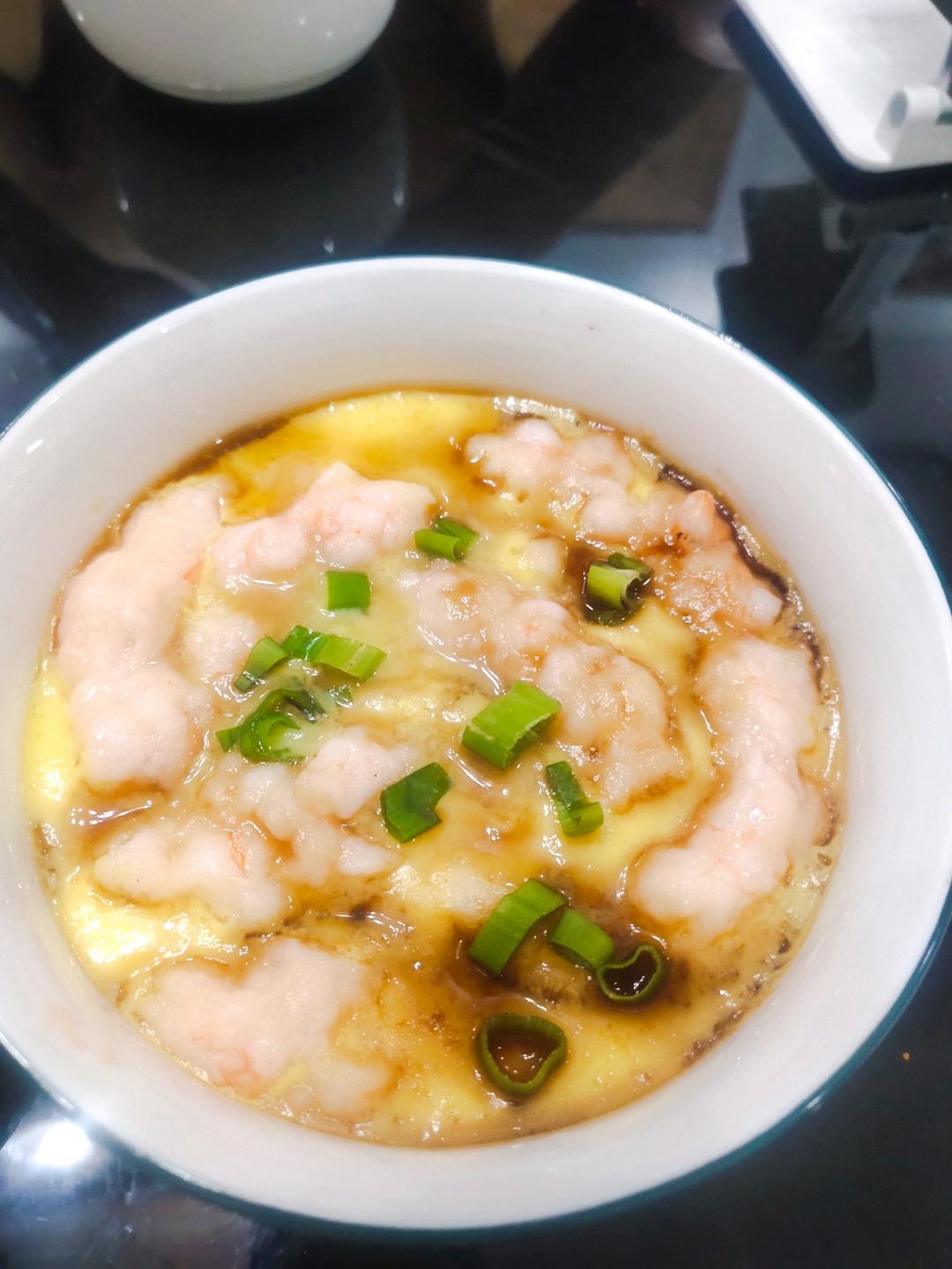 虾滑蒸蛋～最适合小孩子的美食