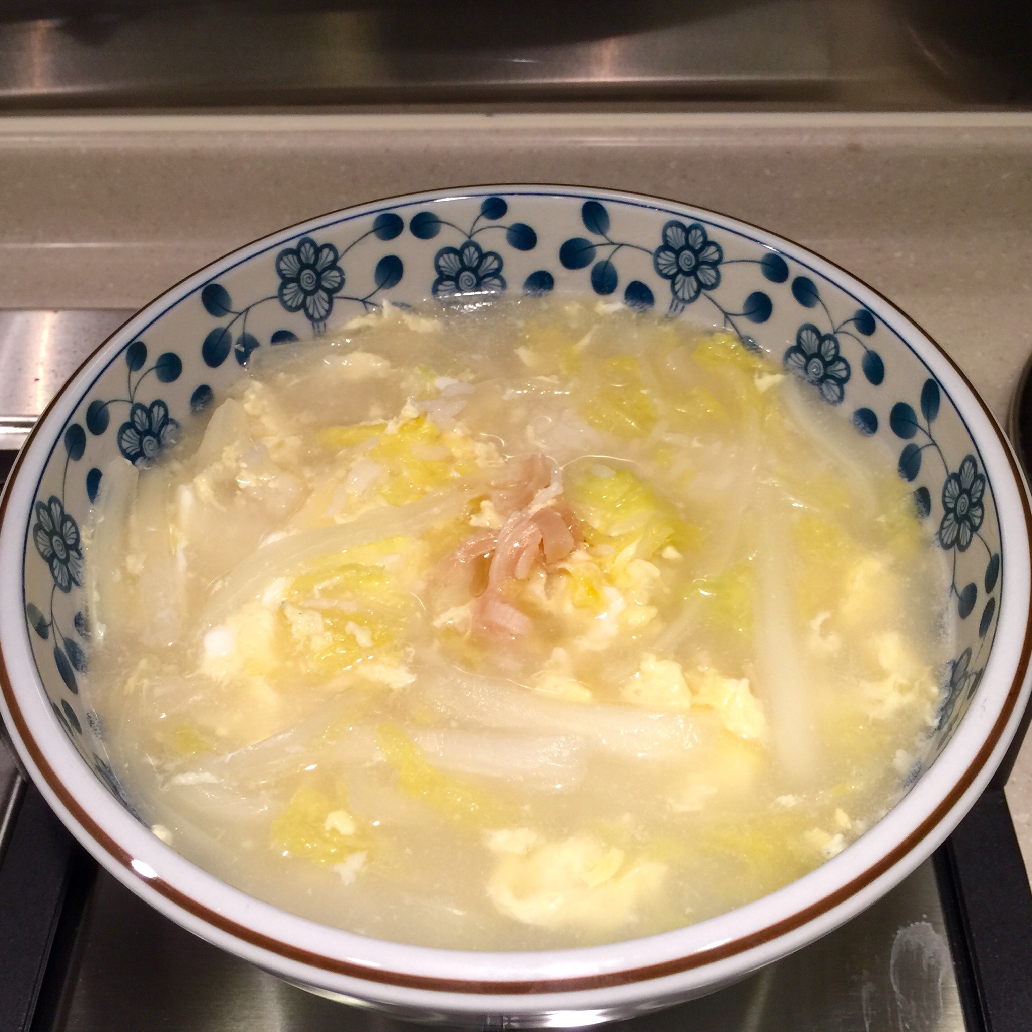 素赛螃蟹----干贝白菜滑蛋