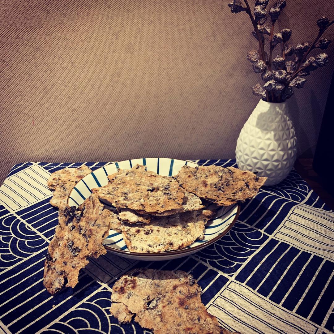 快手素梅干菜全麦脆饼【健康主食】