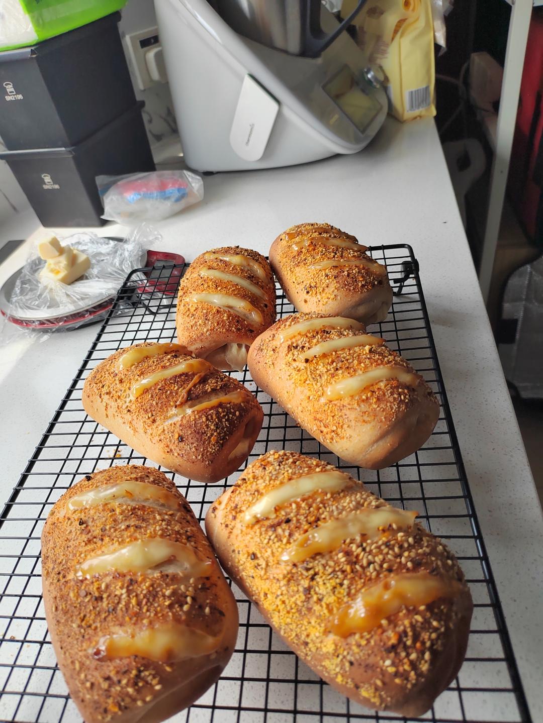 全麦培根芝士软欧