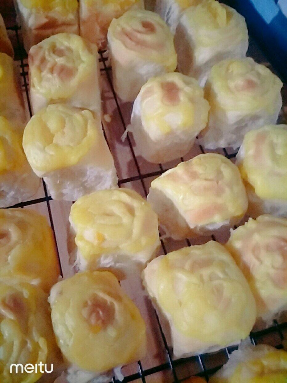 卡仕达酱小面包（一次性发酵）