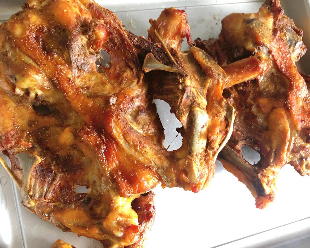 香烤鸡架(烤箱版)的做法