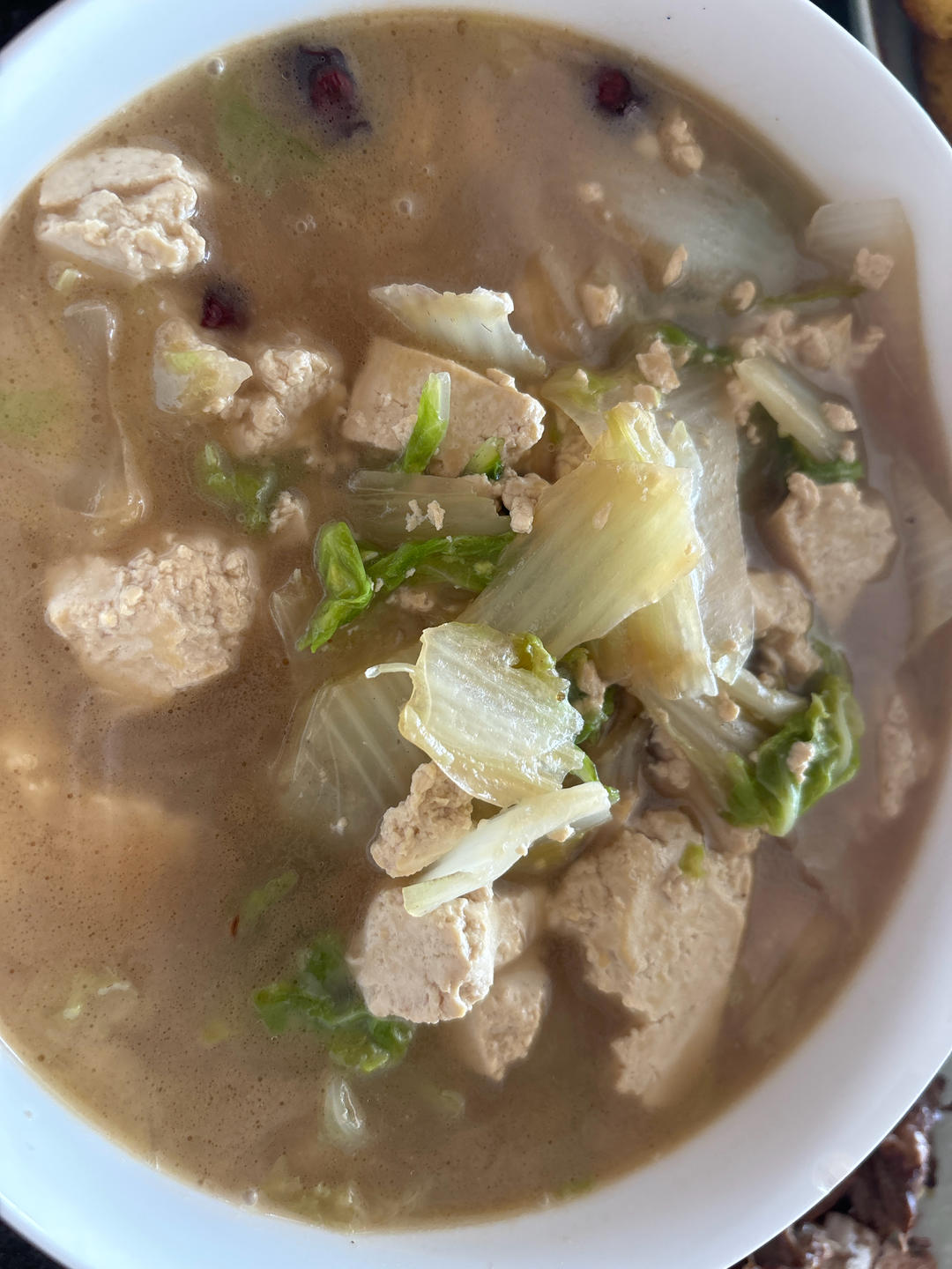 白菜炖豆腐