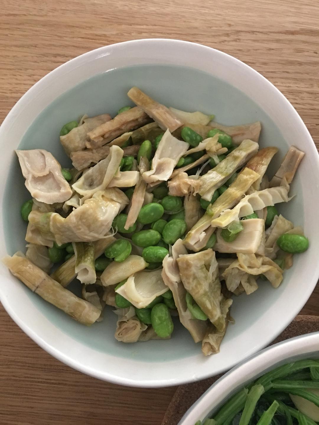 毛豆笋干