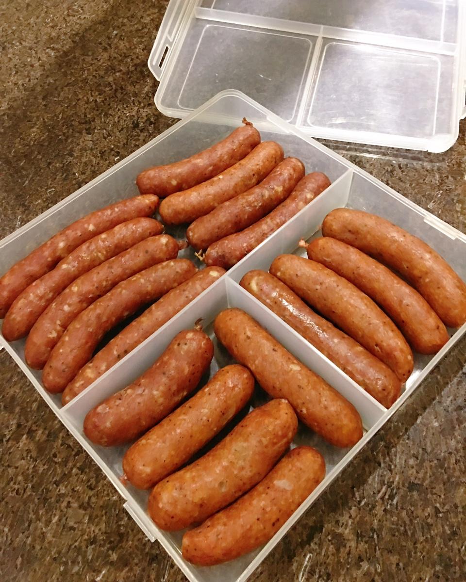 🐂自制黑椒脆皮肠（牛肉肠）by pink-rabbit