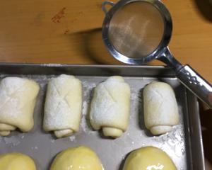 奶香小面包、奶香面包卷，两种整形方法……的做法 步骤20