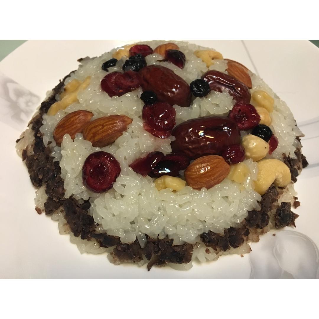 【猪油夹沙八宝饭】古法蒸糯米