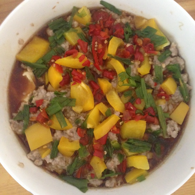 金针豉油蒸豆腐