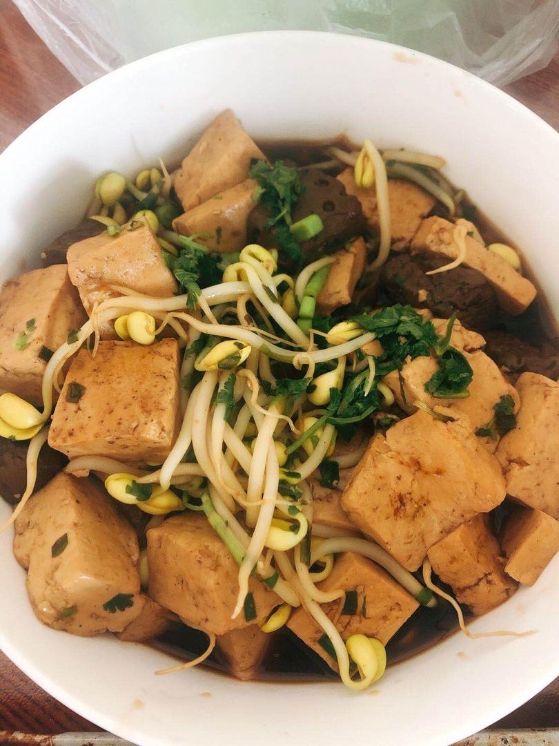 熘鸭血豆腐