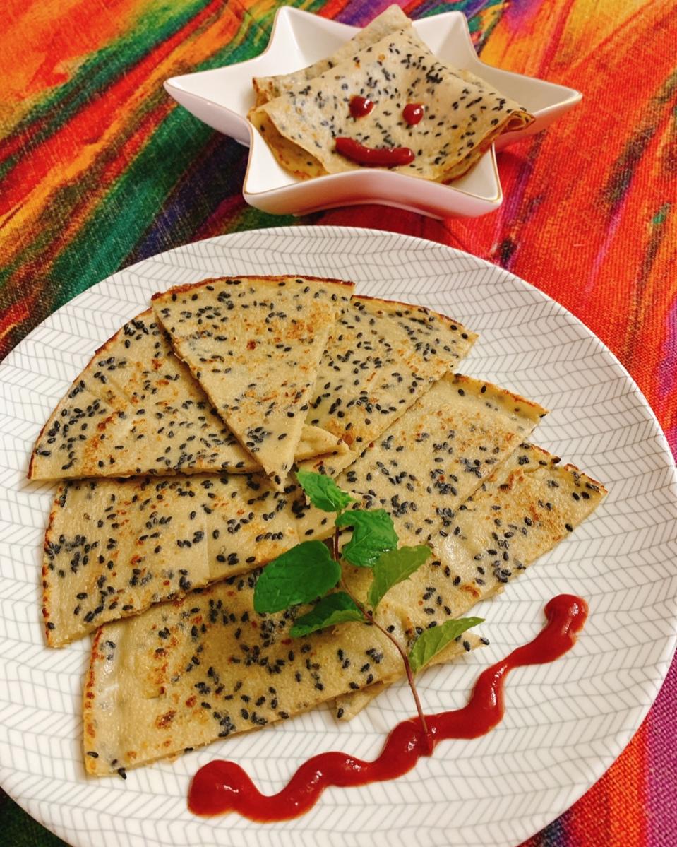 芝麻鸡蛋饼  宝宝辅食食谱