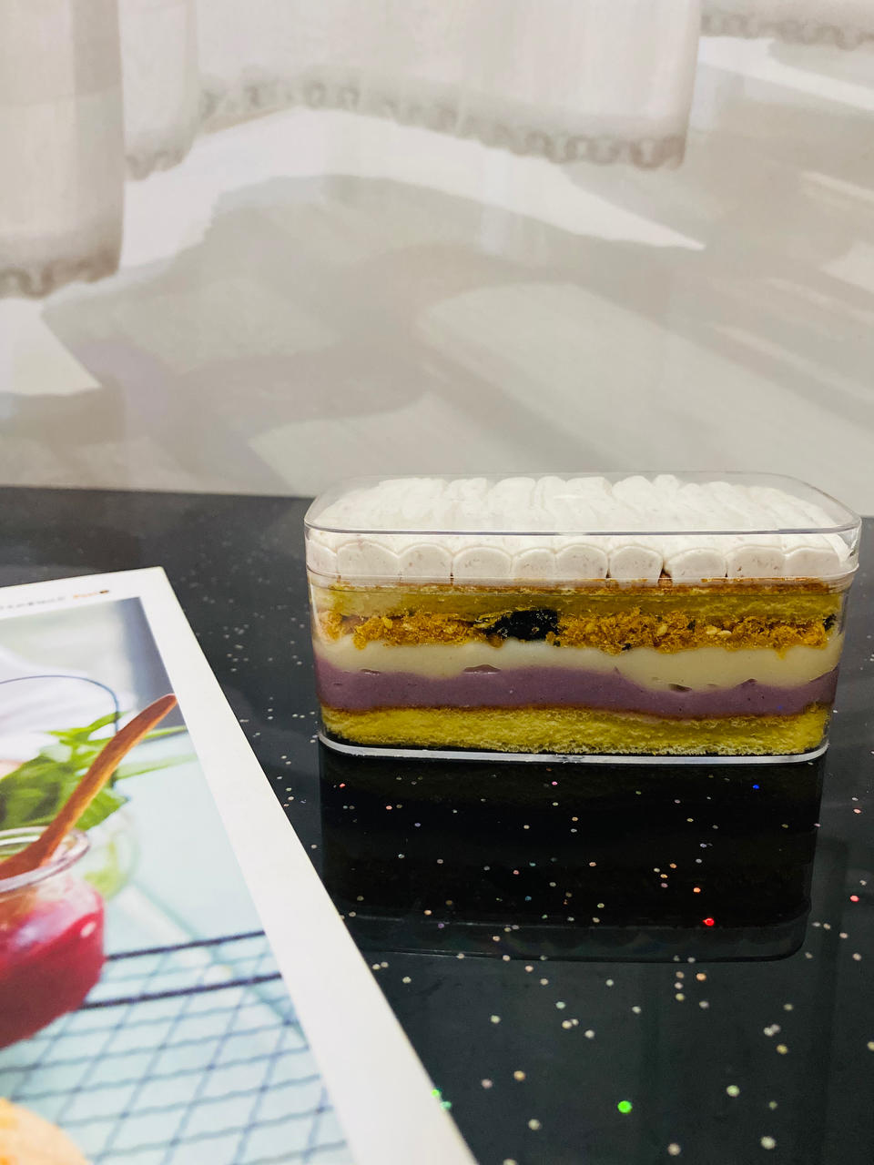 超长拉丝 ❗️芋泥麻薯肉松盒子｜免烤箱～