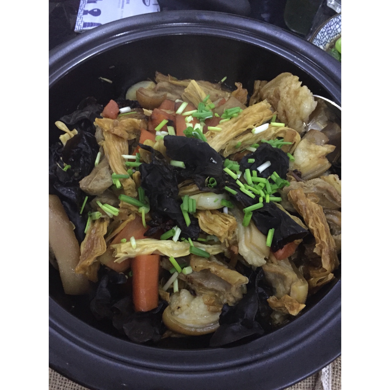 腐竹羊肉煲